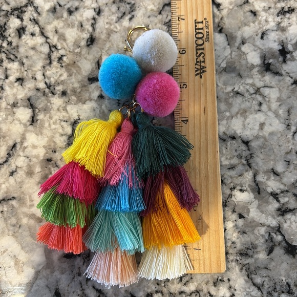 NWOT - Tassel and Pom-Pom Keychain - Picture 3 of 3